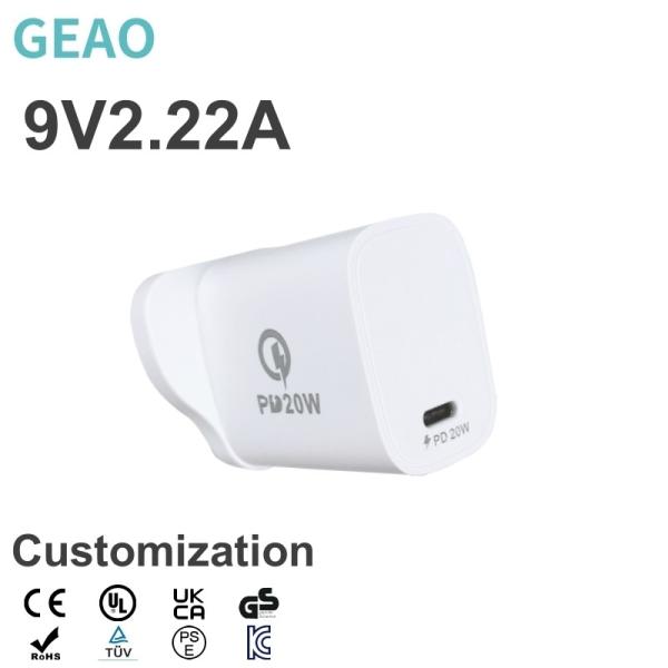 Buy cheap White 2.22A 9V 20W Fast Charger GaN With Over Current Safety Protection from wholesalers