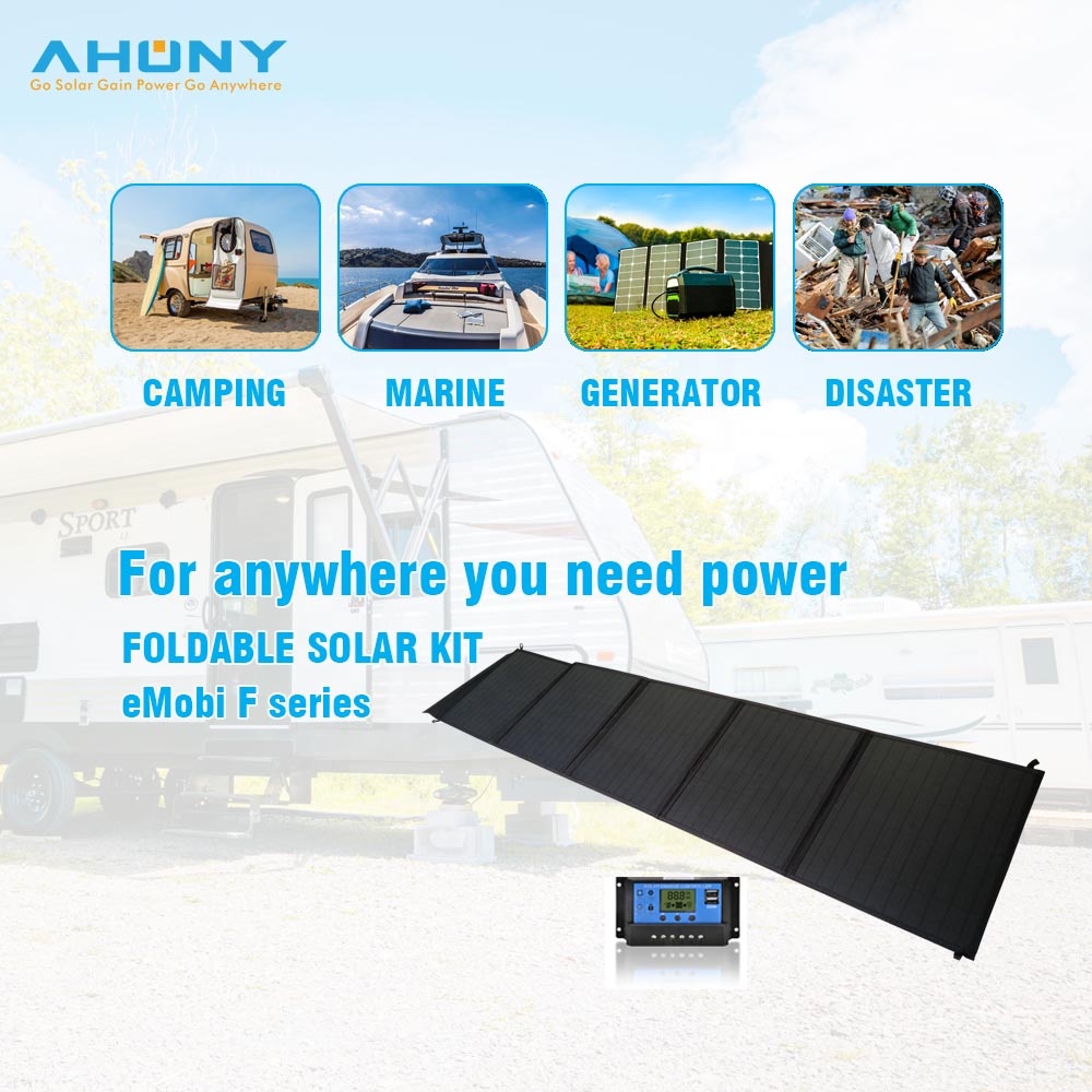 Folding Solar Charging Bag portable solar panel power supply efficiency cell solar module for home generator battery out
