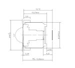 1/4" 2.0mm wide angle S mount lens ,HFOV115 degree, F2.0, good for Aptina