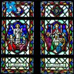 Solid Tiffany Art Church Stained Glass 3mm-22mm Double Glazed Window Glass For