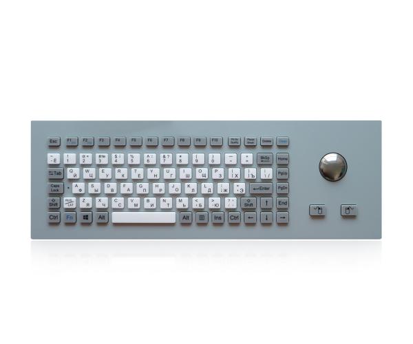 Buy cheap IP65 Compact Industrial Keyboard With Trackball Silicone Keys from wholesalers