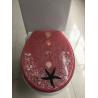 Buy cheap sealife polyresin decorate sanitary ware toilet seat with best quality hinge,sand toilet seat from wholesalers