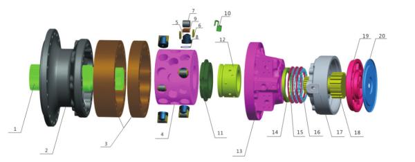 Buy cheap High Performance Hydraulic Motor Spare Parts , MS250 Poclain Hydraulics Parts from wholesalers
