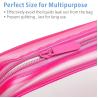 Buy cheap Waterproof Pink Durable Soft Cosmetic Toiletry Bags With Zipper from wholesalers