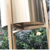 Buy cheap Garden decor modern cylinder flower pots with metal stands from wholesalers