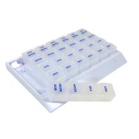 Buy cheap 28 Compartment Bpa Free Pill Box Organiser Dispenser Weekly Arthritis Friendly product