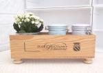 Rectangle Shape Modern Wood Serving Tray For Pot Plant , Custom Printed Serving