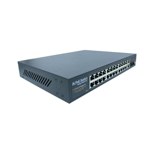 Buy cheap 28 Port Industrial Unmanaged POE Switch 2 Gigabit Poe Powered Unmanaged Switch from wholesalers