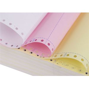 Buy cheap 75mmx60mm 52 CFB White 3 Ply Printing Carbonless Paper from wholesalers