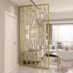 Hand Polishing Decorative Metal Panels Metal Wall Covering Panels Room Divider