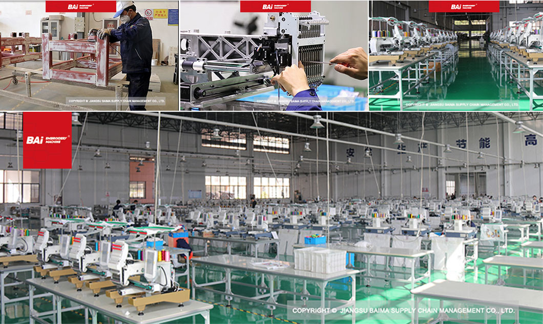 BAI Cap Embroidery Machine 1200rpm Single Head Computerized Embroidery Machine