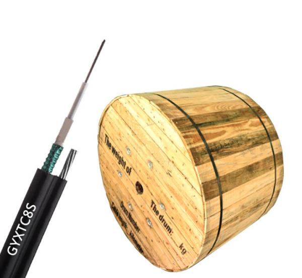 Buy cheap Single Mode Outdoor Figure 8 Self-supported Armored Outdoor Fiber Optic Cable GYXTC8S For Aerial from wholesalers