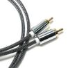 Buy cheap RCA Splendid Black Nylon Knited Aluminum Alloy Shell OD6.0 For soundbar HiFi luxury Car audio 1.5M from wholesalers