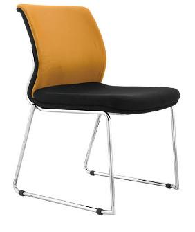 Buy cheap high quality stackable upholstered fabric visitor chair furniture sled chair from wholesalers