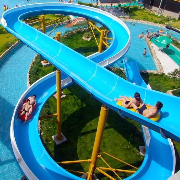 Buy cheap Customizable Color Design Spiral Water Slide For Unique Water Park Attraction from wholesalers