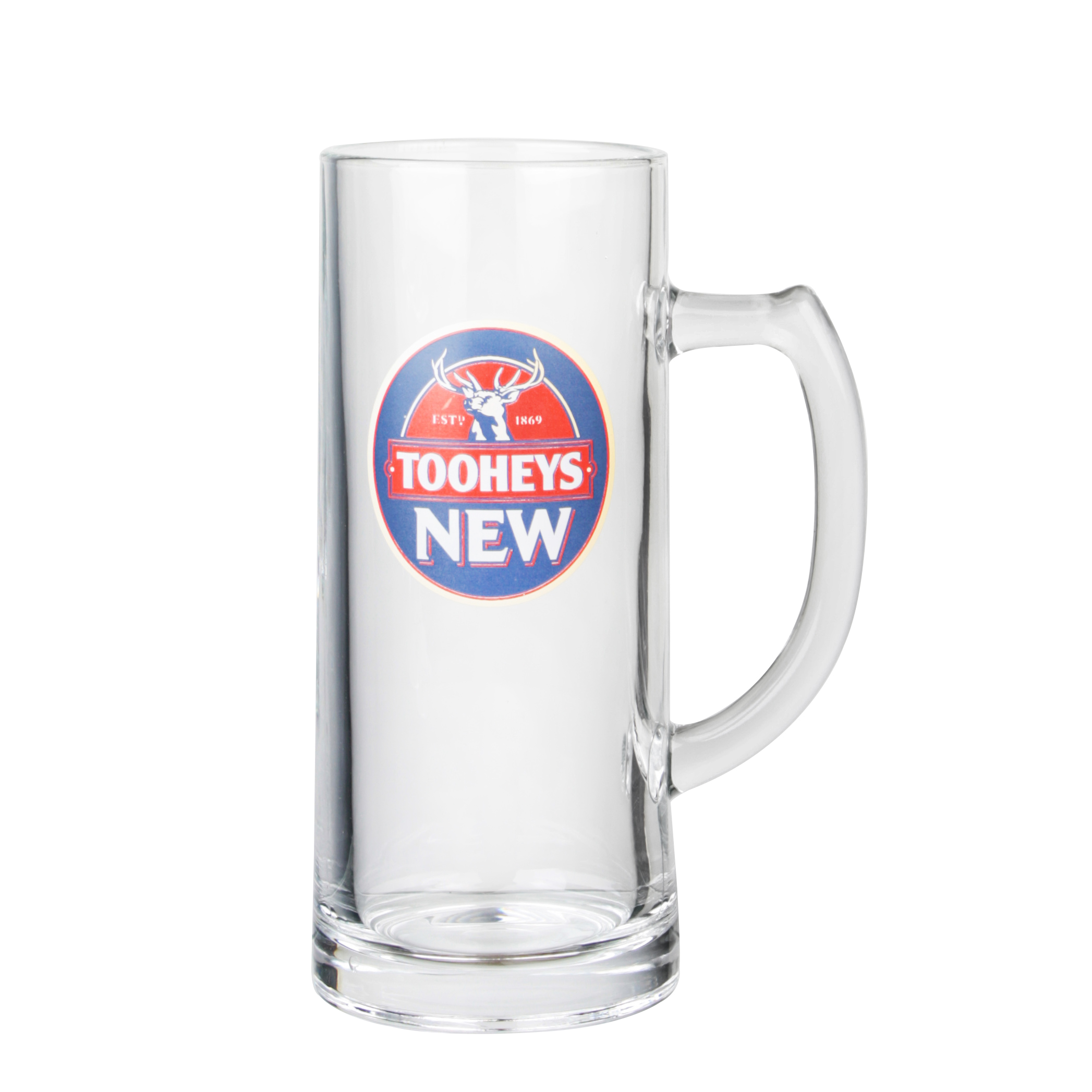 Factory Wholesale Lead Free High Quality Crystal Transparent Glass Boot Beer Glass with Handle