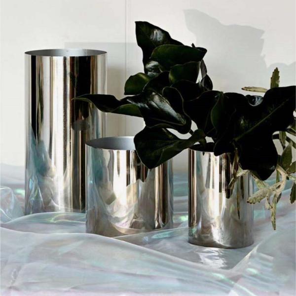Buy cheap Anodized Stainless Steel Plant Pots Shopping Mall Pre-Rusted Home Decoration Flower Pot from wholesalers