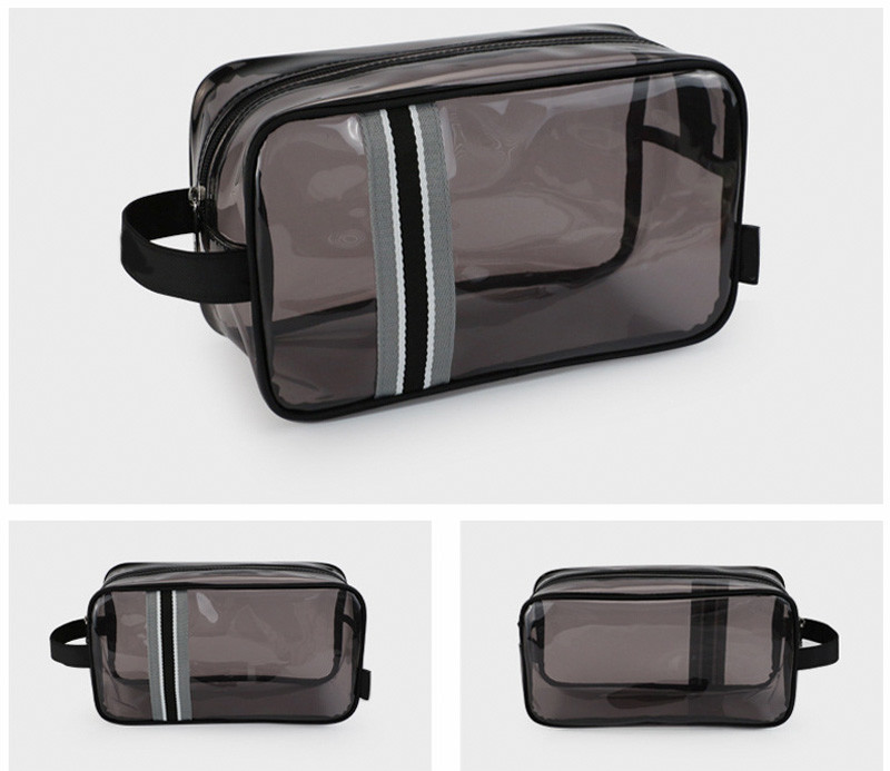 Custom Logo Waterproof Transparent PVC Cosmetic Bag