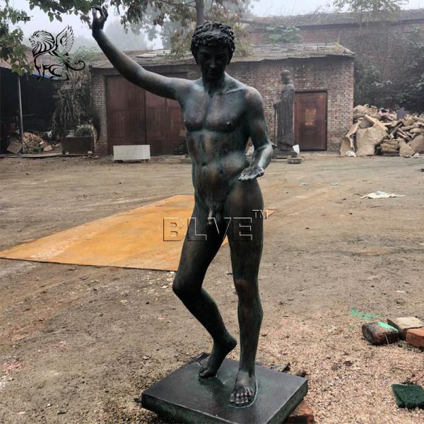 Buy cheap Bronze Zeus Statue Greek God Nued Man Metal Sculpture Garden Life Size from wholesalers