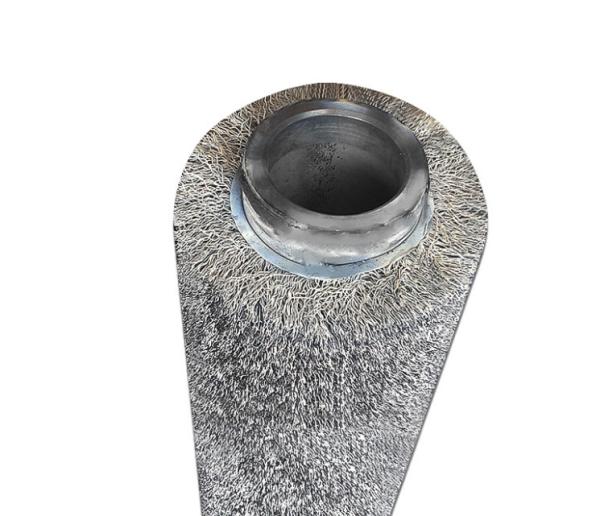 Buy cheap Stainless Steel Wire Brush Roller Industrial Derusting Roller Galvanized Winding Brush Roller from wholesalers