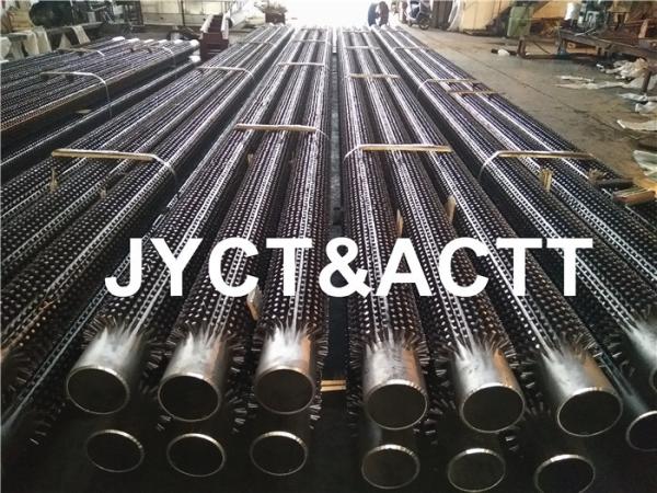 Buy cheap A106 Studded Tubes Steel Pipe For HRSG Refinery / Furnaces 114.3X5.74X7100mmL from wholesalers