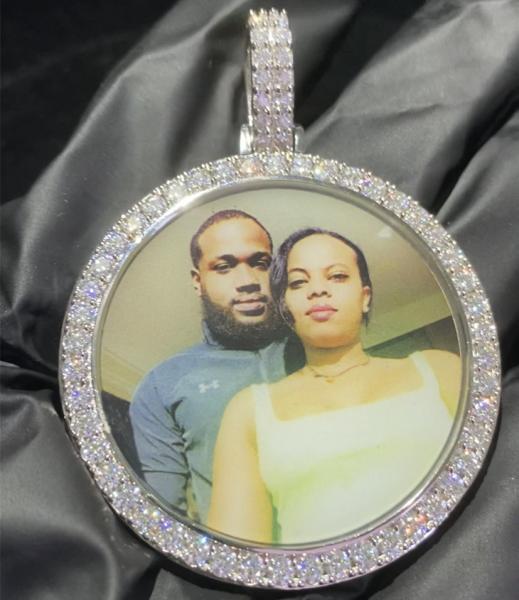 Buy cheap Custom Moissanite Photo Picture Pendant Iced Out Hip Hop Bling Men from wholesalers