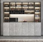 2.5M Living Room Display Cabinet Glass Corner Display Units For Living Room