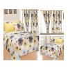 Buy cheap Home 100% Polyester Yellow Floral Print Bedding Set with 2 Curtains 8 Pieces from wholesalers