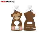 Colorful Printing Spout Pouch , Reusable Baby Food Squeeze Pouches Aluminum Foil