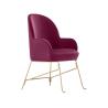 Buy cheap Beetley Contemporary Red Leather Accent Chairs For Living Room Metal Base from wholesalers