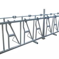Buy cheap 50*40*3mm Square Tube Cow Headlock 0.9m High ABS PP Steel For Horse Stable product