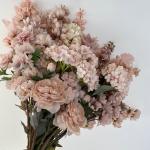 Dirty pink artificial flower wedding hall decoration artificial flowers, peonies