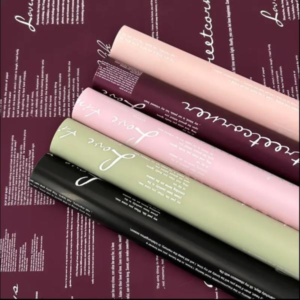 Buy cheap Customized Color Opaque Flower Wrapping Paper for Waterproof Gift Packaging from wholesalers
