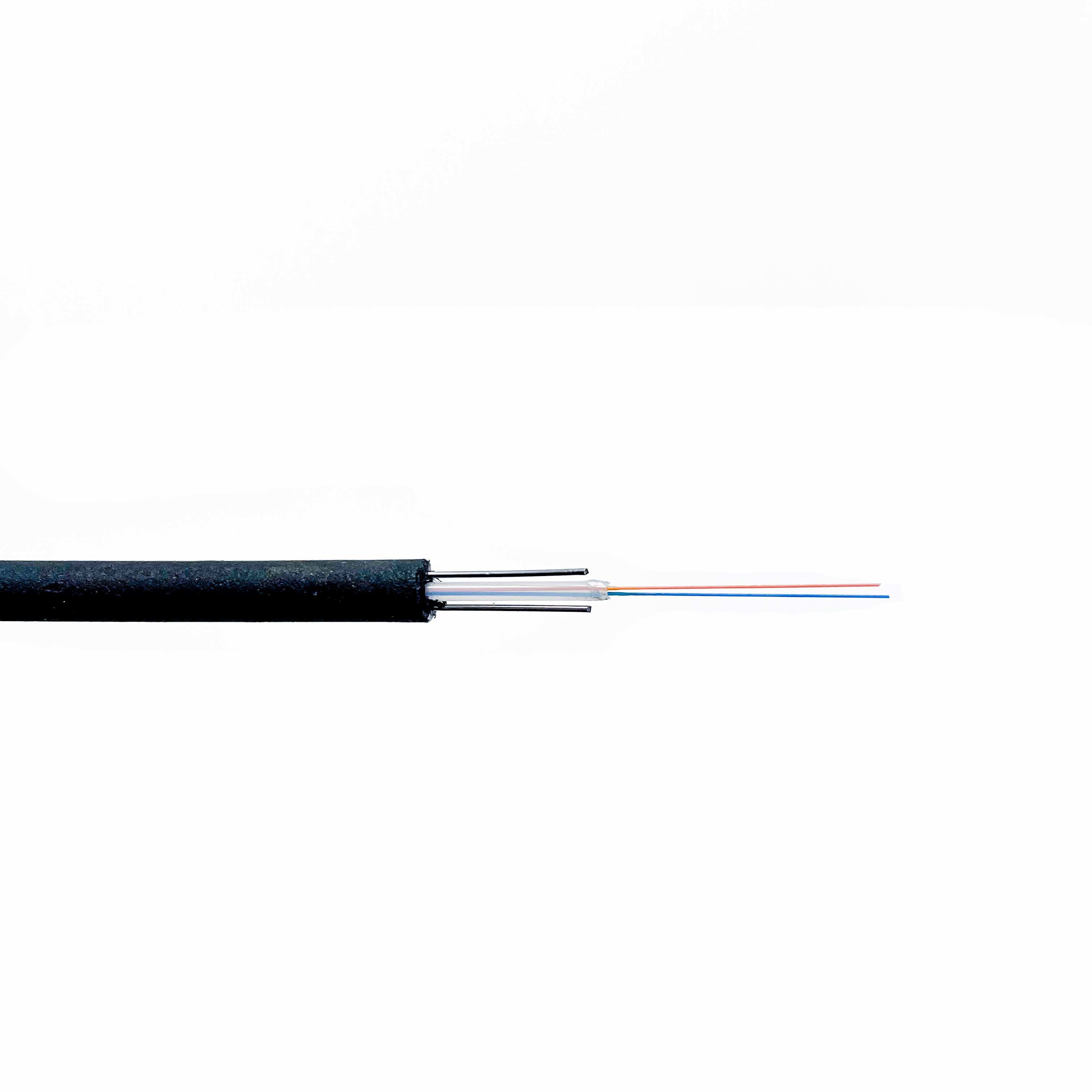 Single Mode Fiber Optic Cable 2 Core Outdoor Anti Corrosion GYXY