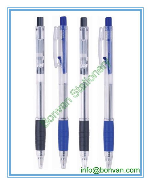 Buy cheap simple click school ballpoint pen, grip school pen from wholesalers