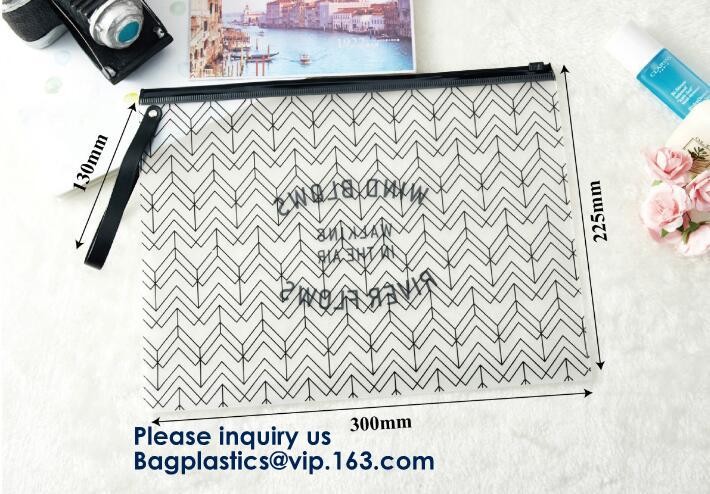 Transparent Pvc Slider Zipper Bag With Blue Side Gusset,Bottom Gusset Cosmetic Pvc Slider Packaging Bag Bagease Bagplast