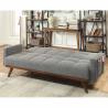 Buy cheap Convertible Sofa Futon, Gray Linen Fabric from wholesalers
