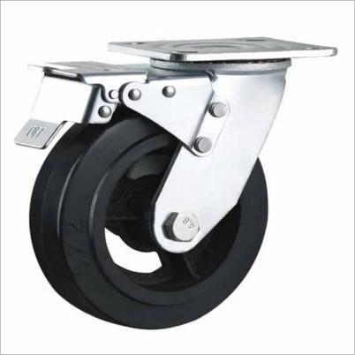 Buy cheap 8 Inch Heavy Duty Locking Casters Industrial Trolley Wheels Iron Casters from wholesalers