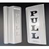 Buy cheap OEM Wooden Glass Door Hardware Accessories Aluminum Pull And Push Plate from wholesalers