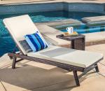PE Rattan Leisure Chaise Lounge chairs Aluminium Outdoor Garden wicker patio