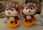 Brand Image Fiberglass Cartoon Characters Brown Fiberglass Squirrel Statue