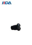 Black Zinc Pan Head Cross Compound Grooved Phillips Machine Screws M5 x 6.4mm