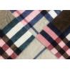 Buy cheap Coral Fleece Soft Blanket Fabric Checked / 530GSM Synthetic Blanket Material from wholesalers