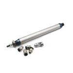 Aluminum Alloy Mini Pneumatic Cylinder , 16mm Double Acting Single Rod Cylinder