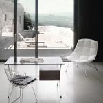 jehs+laub wire lounge chair & ottoman