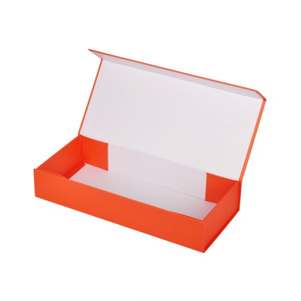 Buy cheap Paperboard Orange Magnetic Gift Box Wine Bottle Packaging Foldable from wholesalers
