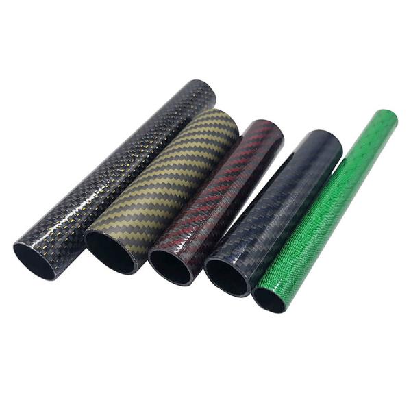 Buy cheap Custom Made 3K Carbon Fiber Tube Roll wrapped Twill Carbon Fiber Rod from wholesalers