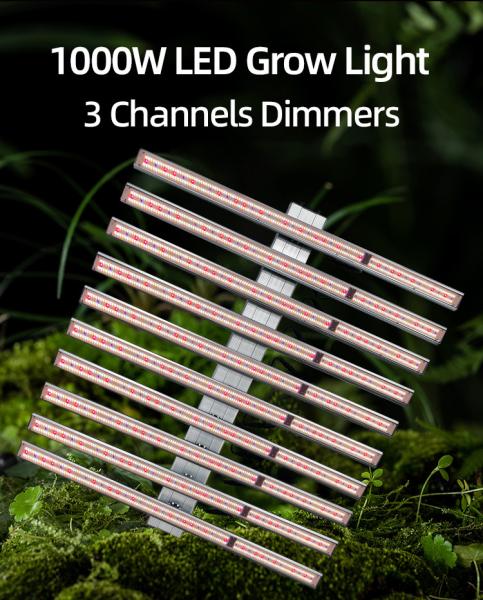 Buy cheap 3 Channel Hydroponic Lamp Plant Grow Light 1000W LED Grow Lights For Greenhouse from wholesalers