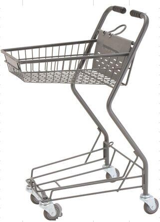 Buy cheap Personal Shopping Carts Plastic Back Panel Swivel Wheels Shop Basket from wholesalers