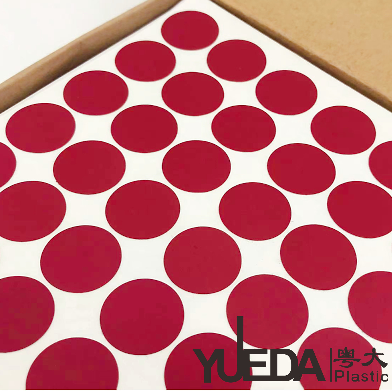 Various Sizes Colorful PVC Screw Cap Stickers Self Adhesive For Decoration